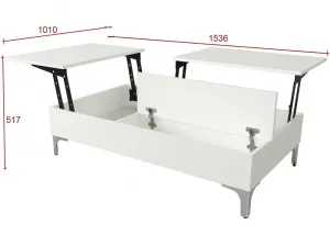 Konferenčný stolík Esinti - White