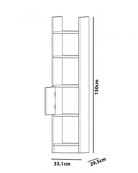 Knižnica Esbi 103 - White