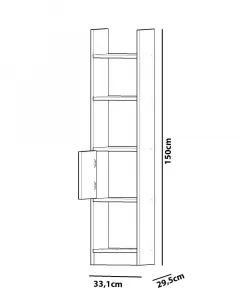 Knižnica Esbi 103 - White