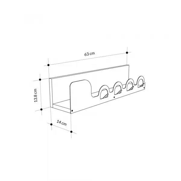 Coat Hanger Liora Hanger - Sapphire, Oak