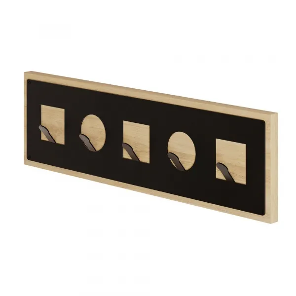 Coat Hanger Icon Hanger - Sapphire, Oak