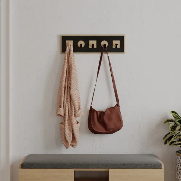 Coat Hanger Icon Hanger - Sapphire, Oak