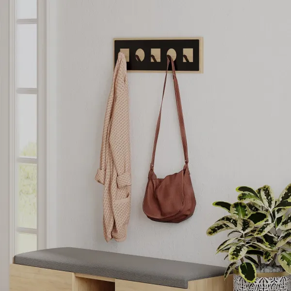 Coat Hanger Icon Hanger - Sapphire, Oak