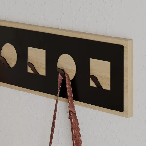 Coat Hanger Icon Hanger - Sapphire, Oak