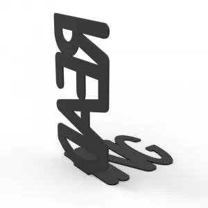 Metal Bookend Reading - Black
