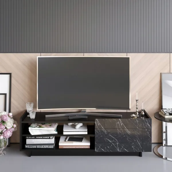 TV stolík Valantina - Black