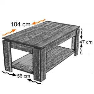 Konferenčný stolík Shelf - Walnut