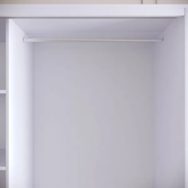 Šatníková skriňa Martin 190 - White, Black, Gold