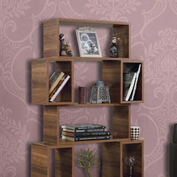 Knižnica Box - Walnut