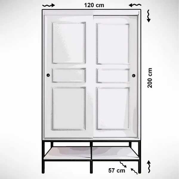 Šatníková skriňa Martin 120 - White