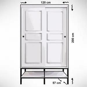 Šatníková skriňa Martin 120 - White