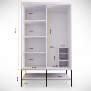 Šatníková skriňa Martin 120 - White