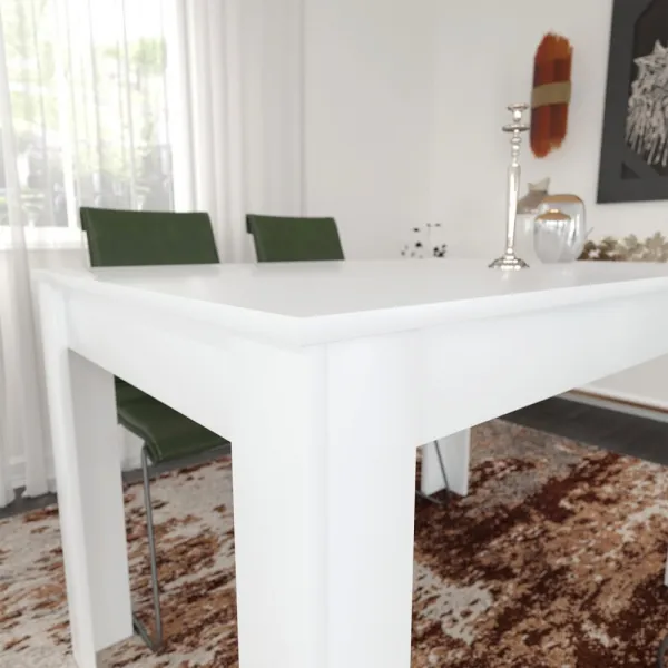 Jedálenský stôl Single 120 - Shiny White