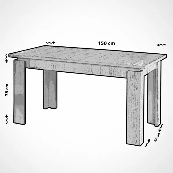 Extendable Dining Table Huqqa - Light Oak