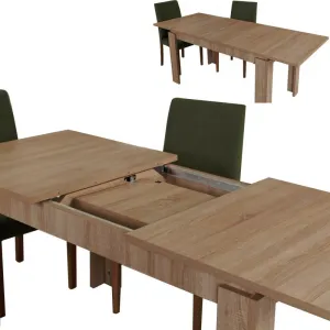 Extendable Dining Table Huqqa - Light Oak