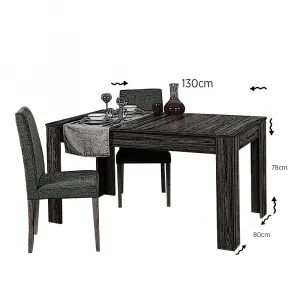 Extendable Dining Table Oblo - Walnut