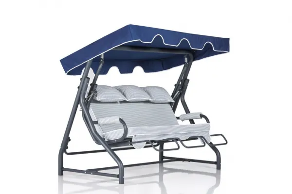 Garden Triple Swing Chair Salvia 1 - Multicolor