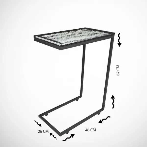 Príručný stolík / Odkladací stolík Callen - Glass