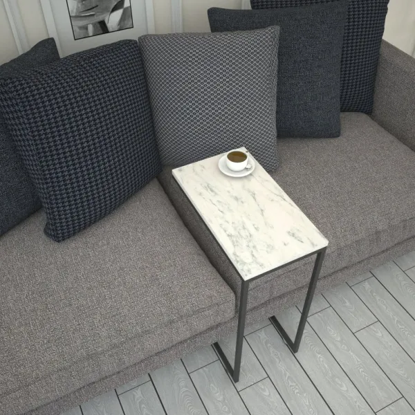 Príručný stolík / Odkladací stolík Callen - White Marble