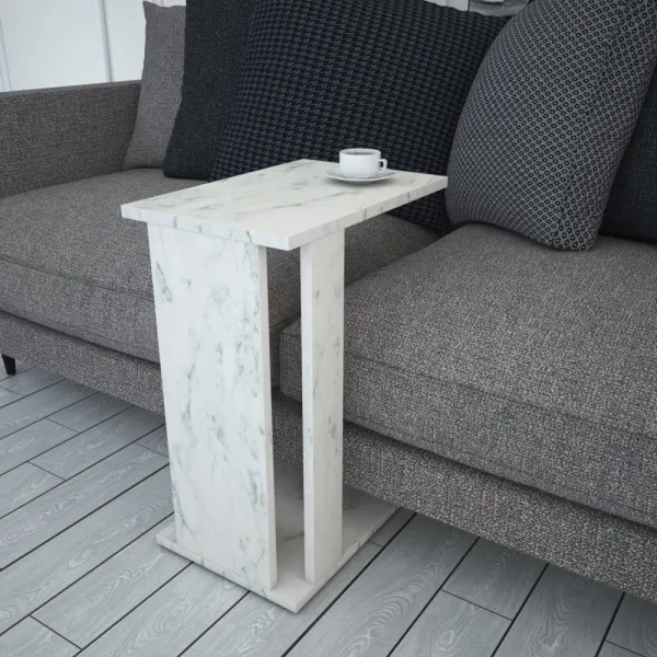 Príručný stolík / Odkladací stolík Pasific C - White, Black