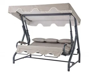 Garden Triple Swing Chair Salvia - Anthracite, Grey