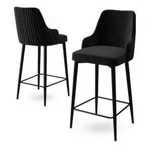 Bar Stool Set (2 Pieces) Enox - Black
