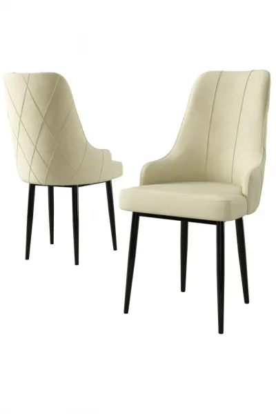 Súprava stoličiek (2 kusy) Trex - Cream, Black