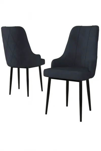 Súprava stoličiek (2 kusy) Trex - Anthracite, Black