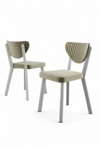Súprava stoličiek (4 kusy) Arfe - Cream, White