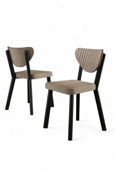 Súprava stoličiek (4 kusy) Arfe - Cappuccino, Black