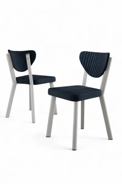 Súprava stoličiek (4 kusy) Arfe - Anthracite, White