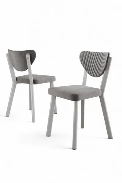 Súprava stoličiek (6 kusov) Arfe - Grey, White