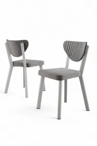 Súprava stoličiek (6 kusov) Arfe - Grey, White