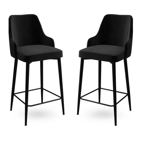Bar Stool Set (2 Pieces) Enox - Black