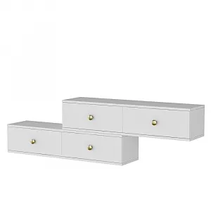 TV stolík Zuzu Double - White