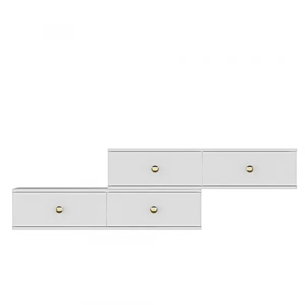 TV stolík Zuzu Double - White