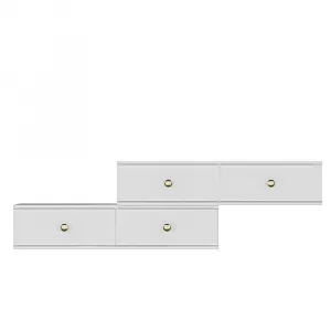 TV stolík Zuzu Double - White