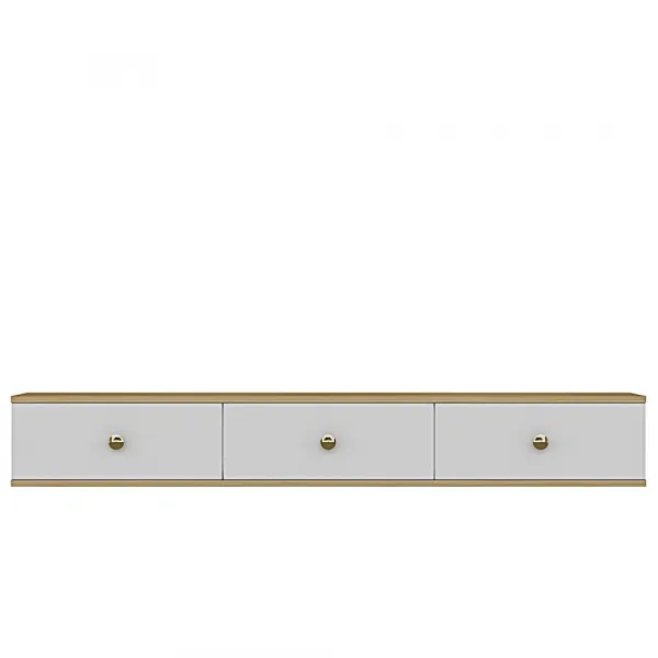 TV stolík Zuzu 180 - Sapphire Oak, White