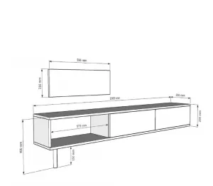 TV stolík Yuka 180 - White