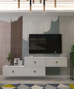 TV stolík Zuzu Double - White