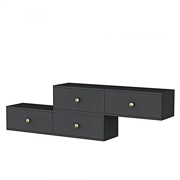 TV stolík Zuzu Double - Anthracite