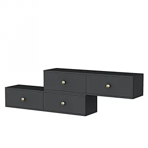 TV stolík Zuzu Double - Anthracite
