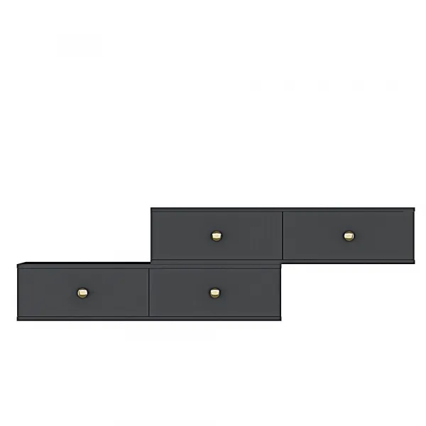 TV stolík Zuzu Double - Anthracite