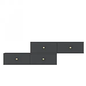 TV stolík Zuzu Double - Anthracite