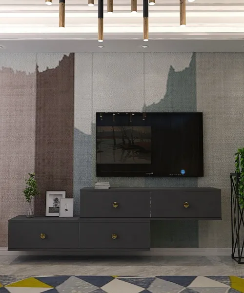 TV stolík Zuzu Double - Anthracite