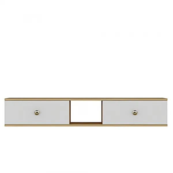 TV stolík Zuzu 150 - Sapphire Oak, White