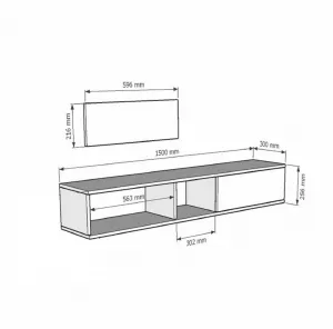 TV stolík Zuzu 150 - White