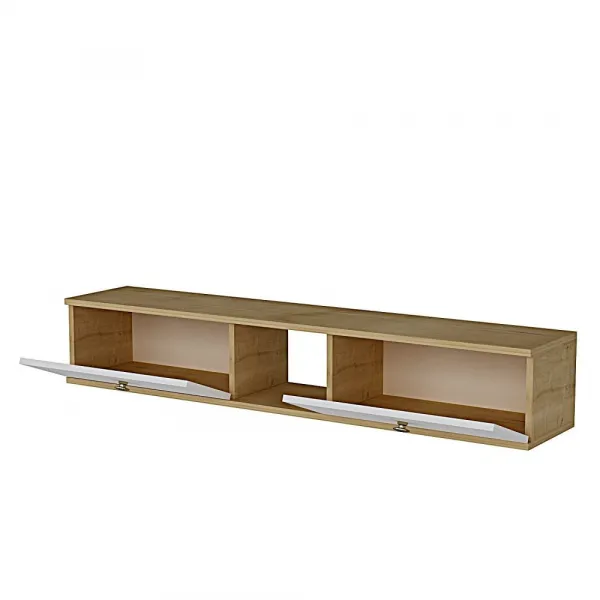 TV stolík Zuzu 150 - Sapphire Oak, White