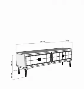 TV stolík Yuka 120 - Anthracite