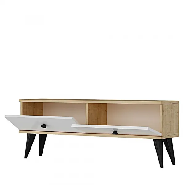 TV stolík Mona 120 - Sapphire Oak, White